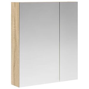 vidaXL Badkamer spiegelkast Sonoma Eiken 60 x 14,5 x 70 cm