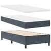 vidaXL Boxspringbed met matras Donkergrijs 190 x 90 cm Fluweel