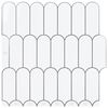 vidaXL Veer Tegel 50 st Wit Grijs 30 x 30 cm Polyurethaan en PET