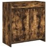 vidaXL Badkamer Onder Wasbak Kast Gerookt eiken 78,5 x 37,5 x 81 cm