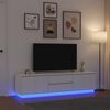 vidaXL Tv-meubel met LED-verlichting 193,5x41x50 cm wit