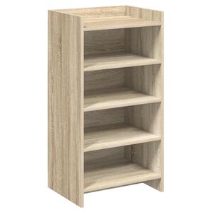 vidaXL Schoenenkast Sonoma Eiken 48 x 36 x 92 cm Bewerkt hout