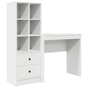 vidaXL Bureau Wit 125,5 x 40 x 127 cm 2 st