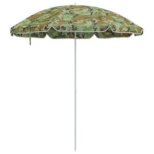 vidaXL Strandparasol Groen 263 x 263 x 272 cm Polyester en Metaal
