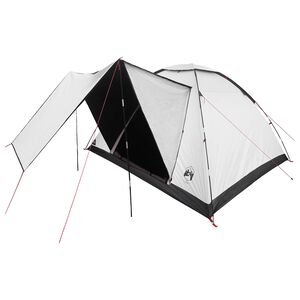 vidaXL Kamperen tent 6-persoons Wit Blackout Polyester en staal