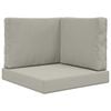 vidaXL Buiten bankkussen Polyester Grijs 60 x 60 x 8 cm