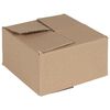 vidaXL Vouwdoos met opslag 50 st Naturel 15 x 15 x 8 cm Karton