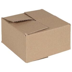 vidaXL Vouwdoos met opslag 50 st Naturel 15 x 15 x 8 cm Karton
