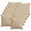 vidaXL Kussensloop 12 st HOUTEN Taupe 40 x 40 cm corduroy