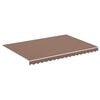 vidaXL Vervangingsdoek voor luifel 3,5x2,5 m polyester bruin