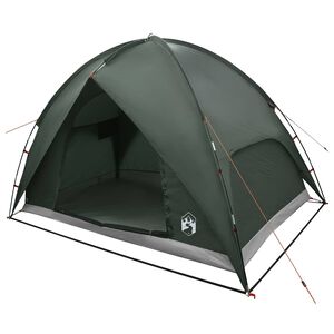 vidaXL Camping Tent met Regenhoes Waterdicht 4-persoons Legergroen