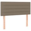 vidaXL Hoofdbord LED 100x5x78/88 cm stof taupe