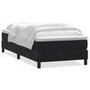 vidaXL Boxspring met matras fluweel zwart 100x220 cm