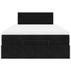 vidaXL Ottoman bed met matras 120x200cm fluweel zwart