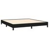 vidaXL Bedframe zonder matras stof zwart 160x200 cm