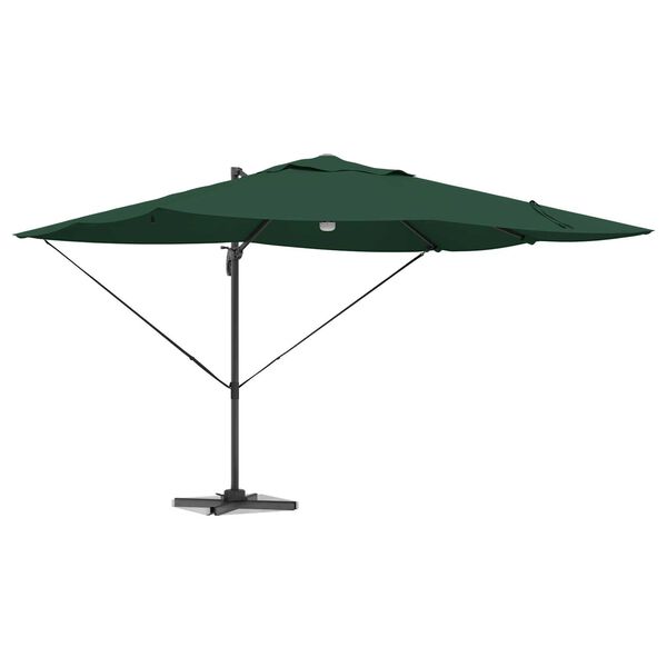 vidaXL Parasol Groen 351 x 250 x 253 cm Polyester en Aluminium