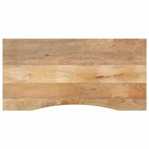 vidaXL Bureaublad met ronding 110x50x2,5 cm massief ruw mangohout