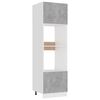 vidaXL Magnetronkast 60x57x207 cm bewerkt hout betongrijs