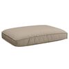 vidaXL Bankstel met kussen Effen 6 pcs Taupe Massief Acaciahout