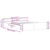 vidaXL Bedframe zonder matras 180x200 cm bewerkt hout oud hout