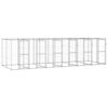 vidaXL Hondenkennel 14,52 m&sup2; gegalvaniseerd staal