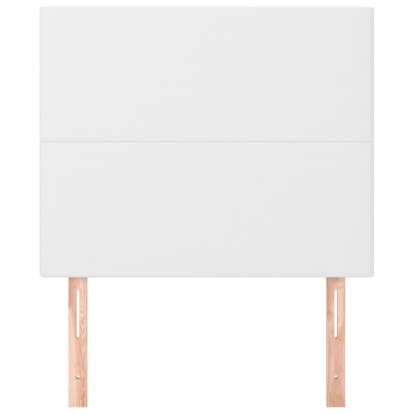 vidaXL Hoofdbord wit 80x5x118/128 cm kunstleer