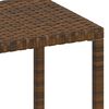 vidaXL Ligbedden 2 st met tafel poly rattan bruin