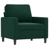 vidaXL Fauteuil 60 cm fluweel donkergroen