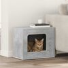 vidaXL Kattenhuis Beton 51 x 30 x 42 cm Bewerkt hout