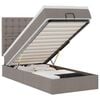 vidaXL Ottoman bed met matras 80x200cm stof taupe