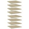 vidaXL Wandschappen 8 st 40x40x1,5 cm spaanplaat sonoma eikenkleurig