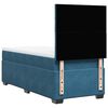 vidaXL Boxspring met matras fluweel blauw 80x200 cm