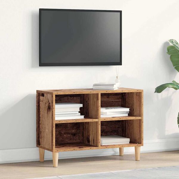 vidaXL TV-kast Oud hout 69,5 x 30 x 50 cm Bewerkt hout