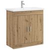 vidaXL Badkamermeubelset Artisanaal eiken 81 x 40 x 84,5 cm
