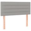 vidaXL Boxspring met matras stof lichtgrijs 100x200 cm