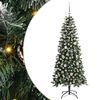 vidaXL Kunstkerstboom Groen 150 cm PVC en Plastic en Staal