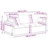 vidaXL Bank 2 pcs Donkergrijs 198 x 78 x 80 cm Fluweel