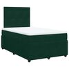 vidaXL Boxspring met matras fluweel donkergroen 120x190 cm