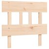 vidaXL Bedframe met hoofdbord massief hout