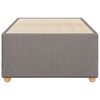 vidaXL Bedframe zonder matras 100x200 cm stof taupe