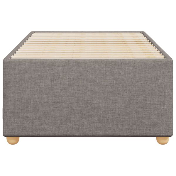 vidaXL Bedframe zonder matras 100x200 cm stof taupe