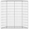 vidaXL Gabion plantenbak trapezium 100x20x100 cm gegalvaniseerd staal