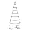 vidaXL Kerstdecoratie kerstboom 210 cm metaal zwart