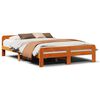 vidaXL Bedframe zonder matras massief grenenhout wasbruin 150x200 cm