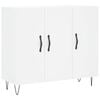 vidaXL Dressoir 90x34x80 cm bewerkt hout wit