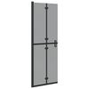 vidaXL Inloopdouchewand Zwart 70 x 6,5 x 190 cm