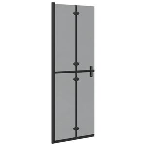vidaXL Inloopdouchewand Zwart 70 x 6,5 x 190 cm