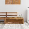 vidaXL Buiten Eindbank Naturel 115 x 83 x 73 cm Massief Acaciahout