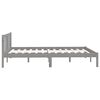 vidaXL Bedframe massief grenenhout grijs 160x200 cm