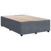 vidaXL Boxspring met matras fluweel donkergrijs 120x190 cm